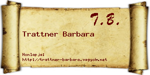 Trattner Barbara névjegykártya